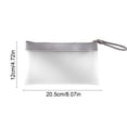 thumbnail image 3 of Compact TPU Frosted File Storage Bag, A6 Size, Waterproof Zippered Document Organizer for Office, School, Travel - Lightweight Tote for Documents, Reports, and Check Records, 3 of 6