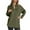 Green, variant on UJNDER Women's Fall Winter Half Zip Hoodies for Women High Neck Pullover Casual Khaki XXL