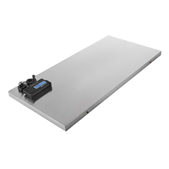 1100Lbs Digital Livestock Scale - Stainless Steel Pet Vet Scale for Dog, Sheep, Goat, Pig - Heavy Duty Electronic Platform Shipping Scale with 0.1kg Accuracy