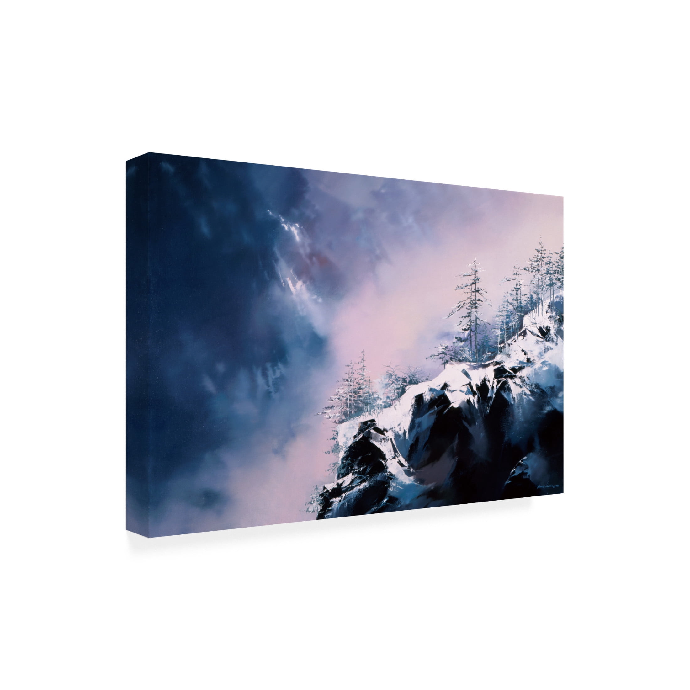 Canvas Wall Art - Thomas Leung 'Winter View' Wall Art for Living Room, Bedroom, or Office Décor by Trademark Fine Art - 24 x 16 Inches