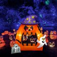 thumbnail image 2 of Inflable Halloween calabaza con boca de espanto gigante Artego 2.2m, 2 of 7