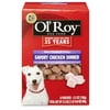 Ol' Roy Savory Chicken Dinner Mini Chunks in Gravy Dog Food Pouch, 31.8 Oz., 6 Pack