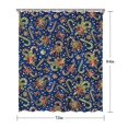thumbnail image 5 of Blue Christmas Candy Cane Pattern Shower Curtain 72"x84" ,Bathroom Decorative Shower Curtains Set with 12 Hooks,Modern Waterproof Washable Shower Curtain, 5 of 6