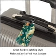 thumbnail image 3 of Square 2Pack PU Leather Seahorse Cruise Luggage Tag with Privacy Cover and Name ID Tag for Travel Handbags Backpacks Luggage Tags, 3 of 6