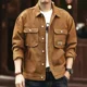 thumbnail image 4 of Chaqueta vaquera coreana popular para hombre, ropa de calle vintage con estilo cargo, precio económico, abrigo vaquero de diseñador de lujo a la moda para hombre, 4 of 5