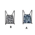 thumbnail image 2 of Qarigey Mochila con cordón para libros, mochila deportiva para niñas y niños, ropa de cuerda impermeable, paquete grueso plegable para Envolturas para manijas de equipaje Gris, 2 of 5