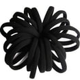 thumbnail image 3 of 100 Pieces Black Hair Ties for Thick and Curly Hair Ponytail Holders Hair Elastic Band for Women or Men(10mm), 3 of 5