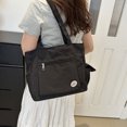 thumbnail image 2 of Bolso de viaje de gran capacidad Minnieouse de lona alta resistencia con múltiples cremalleras Negro, 2 of 6
