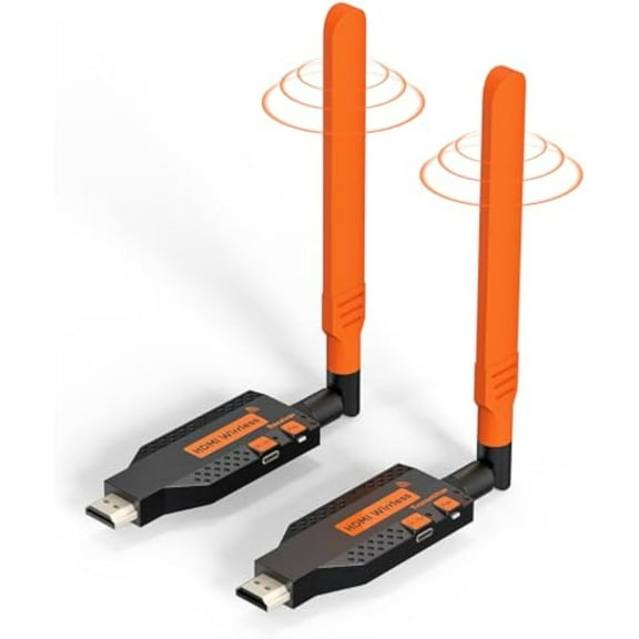 Wireless HDMI Transmitter and Receiver, Long Range 150M/450Ft, 1080P HD Streaming, Plug Play