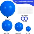 thumbnail image 2 of 129pcs Dark Blue Balloons Different Sizes 18 12 10 5 Inch for Garland Arch for Birthday Gender Reveal Baby Shower Graduation Party Decoration, 2 of 14