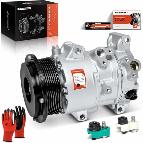A-Premium Air Conditioner AC Compressor with Clutch Compatible with Toyota Camry 2.4L 2007-2009, RAV4 2.4L 2006-2008