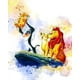 thumbnail image 3 of Póster de la película El Rey León de Disney con impresiones en acuarela de Simba Hakuna Matata, pintura en lienzo, arte de pared, imagen de dibujos animados de animales, decoración del hogar, 3 of 5