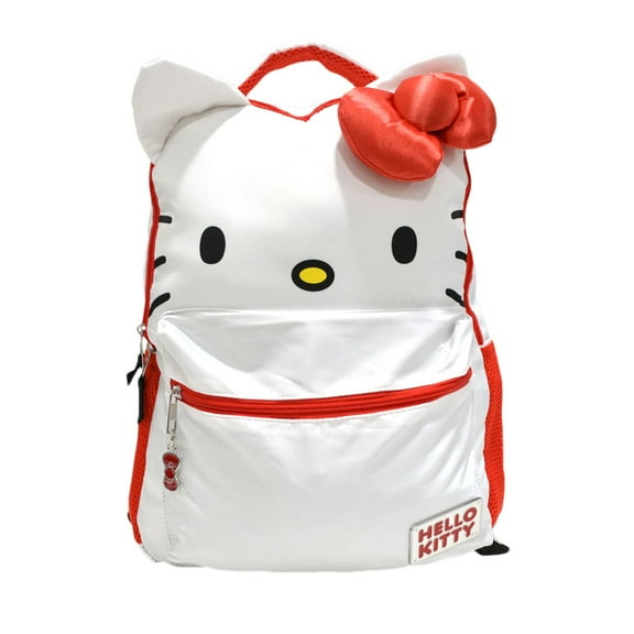 Universal Studios Hello Kitty Backpack Red Bow Zipper Pockets Book Bag New