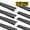 Black, variant on HPDAVV 2 ft Horizontal Galvanized E-Track Rails, 2 Pack, 2,000 lb Working Load per Rail, 13-Gauge Steel Cargo Tie-Down Track,white