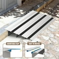 thumbnail image 5 of Nuvium 4" Rise Threshold Ramp, Aluminum Door Entry Ramp for Wheelchairs, 800lbs Load Capacity, Adjustable Temporary or Permanent Ramps for Scooters, Walkers, Canes, Crutches, 5 of 7
