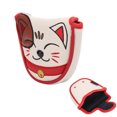 thumbnail image 1 of Haofy Center Putter Club Cover,Lucky Cat Waterproof Mallet Head Cover Club Center Putter Headcover Guard Protector, Putter Cover With Magnetic Closure, 1 of 8