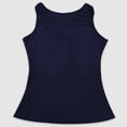 thumbnail image 4 of Womens Tank Tops Solid Color Low Cut Button Down Sleeveless Tanks Spring Summer Casual Camisole Tops for Women Blue L, 4 of 5