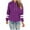 Purple, variant on Atogsazn Hoodies for Women Oversized Fleece Long Sleeve Sweatshirt Pullover Drawstring Tops with Pocket Black M