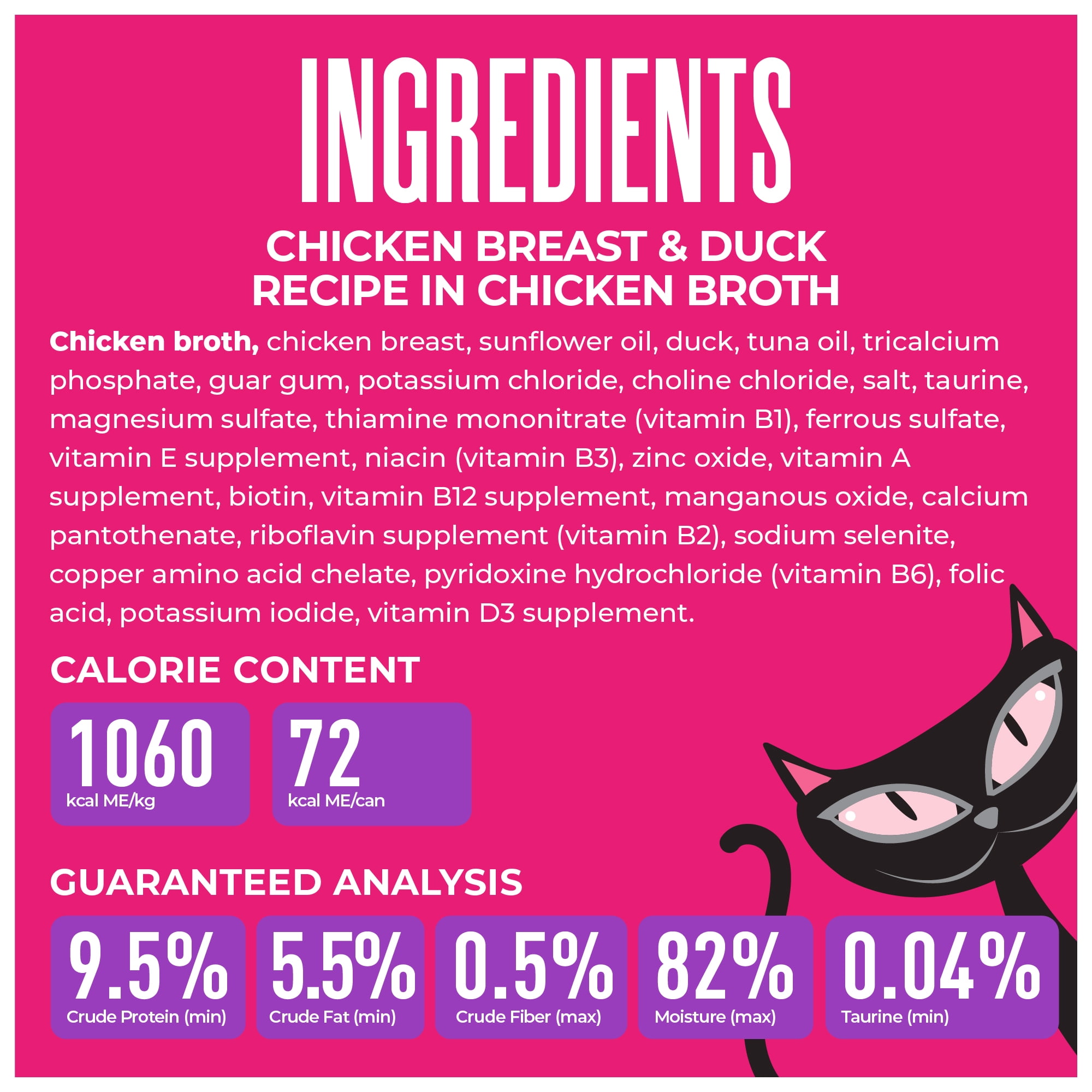 Tiki Cat Born Carnivore Wet Cat Food, Chicken Breast & Duck Recipe in Broth, 2.4 oz. Can