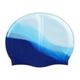 thumbnail image 6 of Elastic Waterproof PU Fabric Swimming Cap Protect Ears Long Hair Sports Swim Pool Hat Free Size, 6 of 6