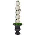 thumbnail image 2 of Northlight 16" Skull Tower Topiary in Urn Halloween Decoration, 2 of 5