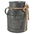 thumbnail image 4 of Retro Iron Flower Bucket for Home Garden Decor Grey Color Durable Design 1 Pc, 4 of 8