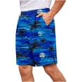 thumbnail image 2 of LONKITO Mens Shorts Elastic Waist Lightweight Hawaiian Beach Shorts with Pockets for Casual Athletic Running, Size 2XL, 2 of 6