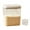 L, variant on Homerr Flour Dispenser One handed Bin Rice Container Set Easy One handed Operation Good Sealing with Measuring Cup Multi functional Storage Box Available in 2.8L/4.5L/5.5L