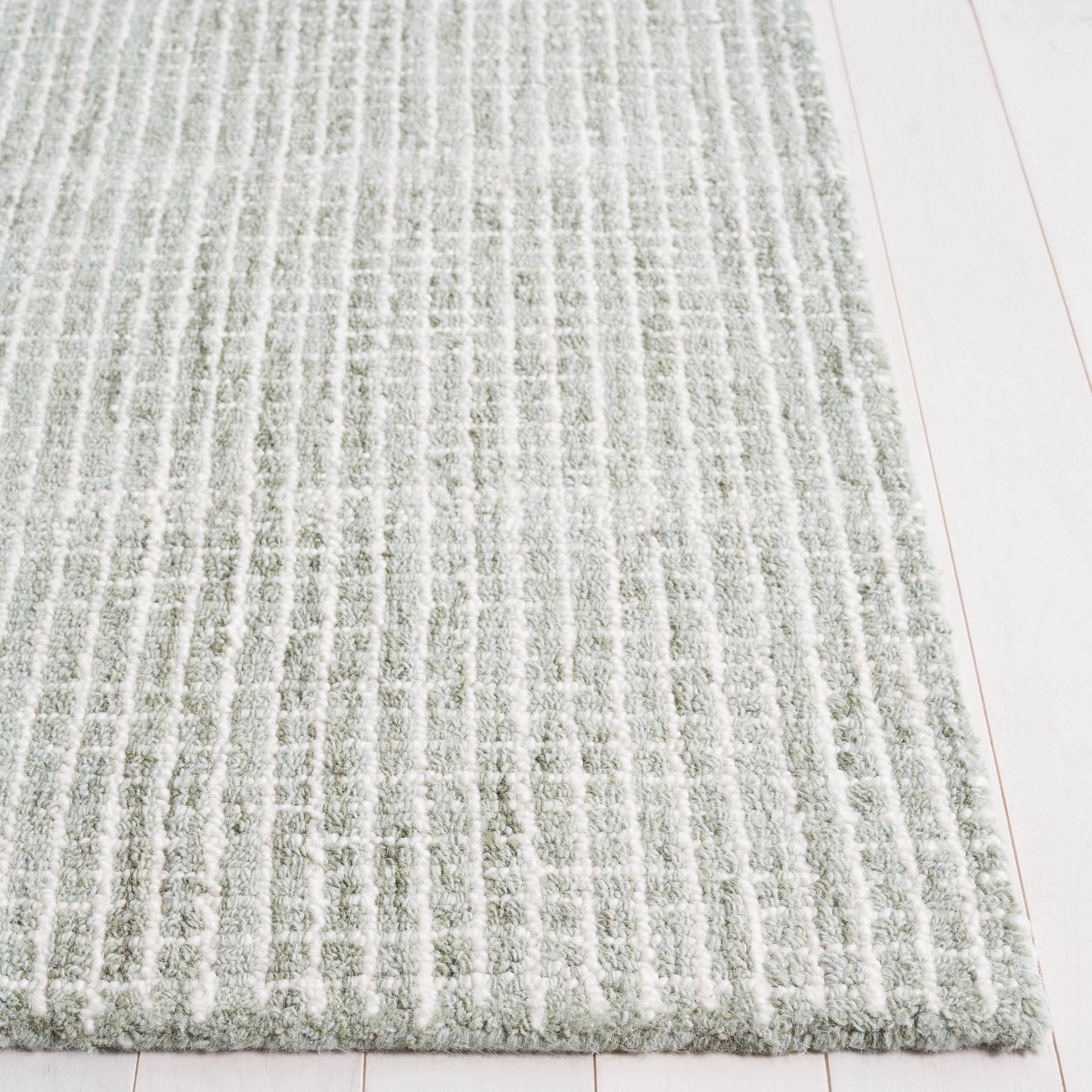 SAFAVIEH Abstract Becky Trellis Area Rug, Sage/Ivory, 6' x 6' Square