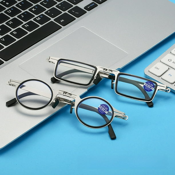 Gafas de presbicia plegables, ultraligeras, sin tornillos, de alta definición, antifatiga, antiluz azul, gafas de presbicia, gafas portátiles inteligentes con gafas