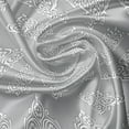 thumbnail image 7 of Ambesonne Damask Grey Valance & Curtain, Flowers Antique Motif, 55"x24", Purpleblue Taupe, 7 of 7
