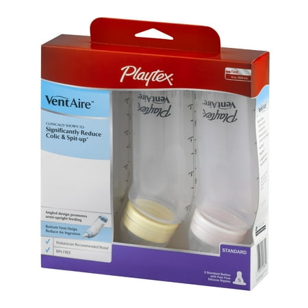 Infant Care VentAire Advanced Standard Baby Bottles, 9 oz, 3ct