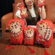 thumbnail image 4 of Gwong Juguete Mascota de tigre lindo ornamento colgante 2022 Año Nuevo Dibujos animados Tigre Muñeca Almohada Colgante Decoración del hogar Gwong 30014268, 4 of 6