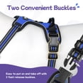 thumbnail image 6 of Pigo Dog Harness No Pull Pet Harness with 2 Leash Clips, Adjustable Soft Padded Dog Vest, No Choke Reflective Outdoor Pet Oxford Vest with Easy Control Handle for Large Dogs, Dazzling Blue, 6 of 11