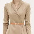 thumbnail image 6 of Women Waist Belt Stretch Waistband Cinch Belt for Coat Dress Decoration , Brown, 6 of 8