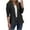Black, variant on Women's Work Professional Blazer Plus Size Solid Color Long Sleeve Notched Lapel Open Front Jacket