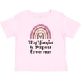 thumbnail image 3 of Inktastic My Yia Yia and Papou Love Me Rainbow Girls Baby T-Shirt, 3 of 5