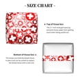 thumbnail image 5 of Lsque Plus Cross Printed Tissue Box Cover Holder, Facial Paper Organizer Dispenser,Square with Bottom Belt, PVC Leather Decorative Organizer, 5 of 8