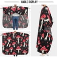 thumbnail image 5 of Dreamtimes Red Mushroom Salon Cape, Hair Cutting Cape with Snaps, Professional Large Barber Stylist Hairdresser Cape, Waterproof Machine Washable, 65" x 55”, 5 of 7