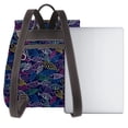 thumbnail image 3 of Fotbe Cute Line Fish Mochila Bolso con Estampado para Mujer, Mochila Antirrobo de Nylon Impermeable, Bolsa Ligera de Hombro, 3 of 4