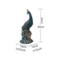thumbnail image 7 of Feng Shui Creative Peacock Statues，Resin Bird Sculpture  Living Room, Bed Room And Office Handicraft Porch Decoration Statue, 7 of 7