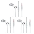 thumbnail image 3 of tamizeot High-End Blend Sound Wired Earbuds Hifi Sounds Soft Ear Pads Stable PC In-ear Wired Earphone Laptop silver 3Set, 3 of 6