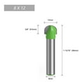thumbnail image 1 of 1pc 8mm Shank Ball Nose End Mill Round Nose Cove CNC Milling Bit Radius Core, 1 of 7