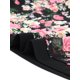thumbnail image 5 of Women's Plus Size Cardigan Floral Printed Contrast Panel Chiffon Midi Summer Cardigans Rose 1X, 5 of 6