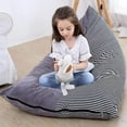 thumbnail image 2 of Puf gigante para niños, puf de felpa para adultos, puf para almacenamiento de juguetes, almacenamiento gigante, sillones, puf de juguete para el suelo para adolescentes, 2 of 5