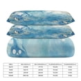 thumbnail image 2 of 3 Pcs Soft Bedding Set, Includes 1 Duvet Cover with Zipper And 2 Pillow Shams,Marble Texture Full(79"×90"), 2 of 8