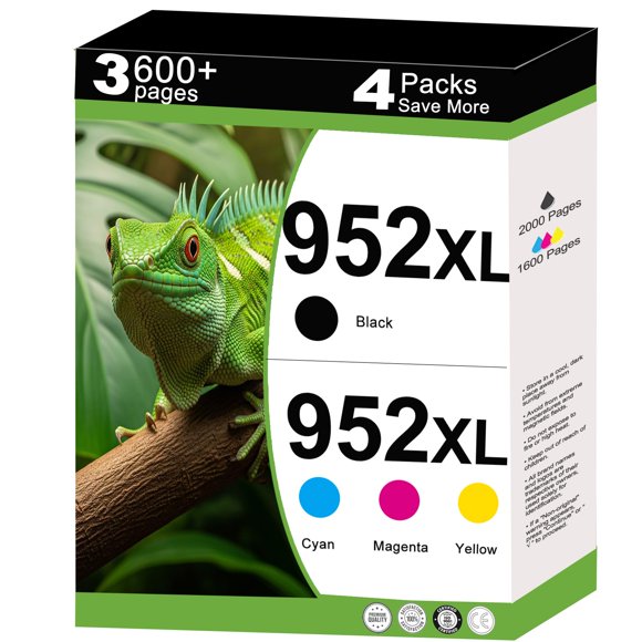 Paquete combinado de cartuchos de tinta ChirpingPal 952XL para HP OfficeJet