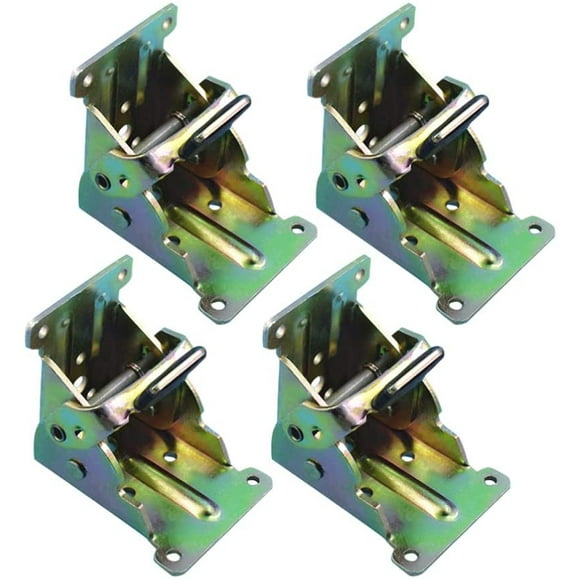 Self-Locking Hinges, Foldable Support Bracket Leg Fittings and Corner Brace, For Folding Feet Folding Workbench, Multicolor