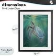 thumbnail image 4 of Stupell Industries Coastal Coastal Beach Sea Turtle Black Framed Print Under Glass, 13 x 16, by Matthew Piotrowicz, 4 of 8
