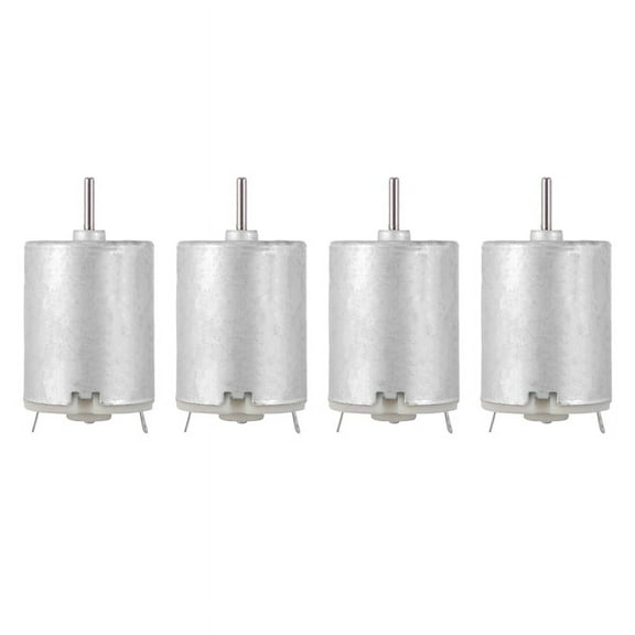 4X 8000RPM 9V 68MA High Torque Magnetic Cylindrical Mini DC Motor Silver,4 x DC Motor,Silver